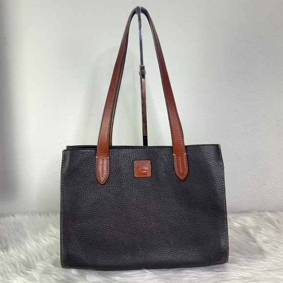 Small Black Pebbled Leather Dooney & Bourke Tote